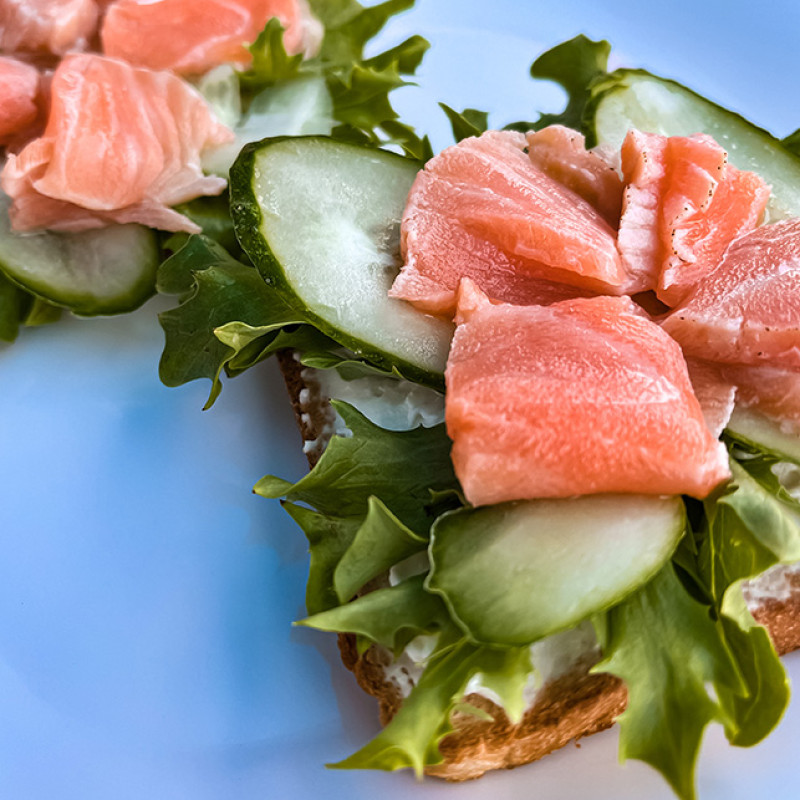 Бутерброд з лососем